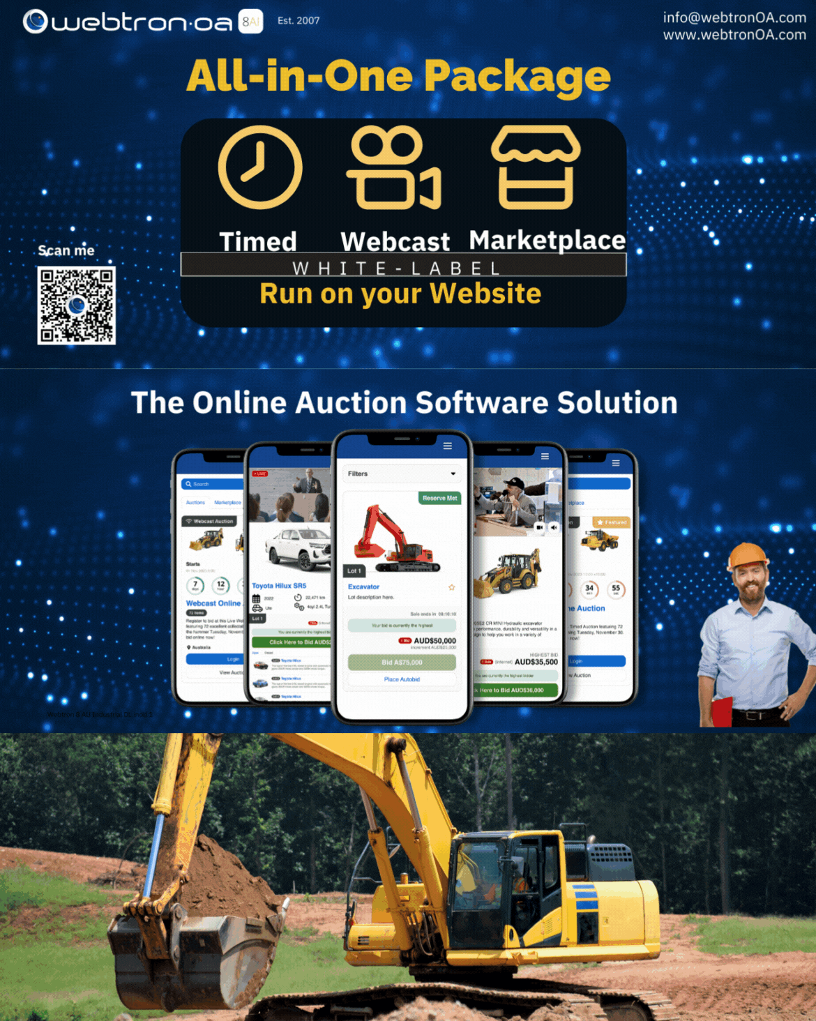 Industrial White label auction software