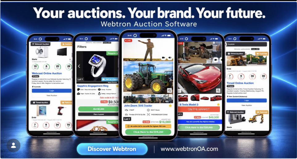 Webtron White Label Auction Software | AI & Xero